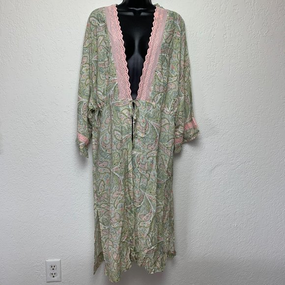 Anthropologie Other - Anthropologie Floreat Paisley Robe M Kimono